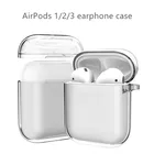 Прозрачный чехол для Apple AirPods 1 2 Pro, аксессуары, защитный чехол для беспроводных наушников Bluetooth, Жесткий Чехол из ПК, прозрачный чехол для ПК