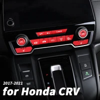 car air conditioner button sticker for honda crv 2017 2018 2019 2020 2021 wind button stickers hybrid metal interior decoration