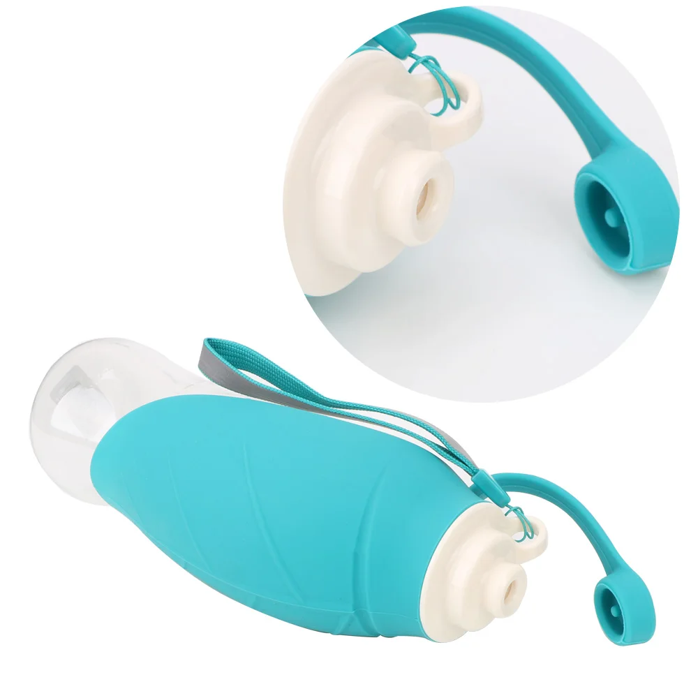 

580ml Portable Dog Drinking Water Bottle Silicone Water Dispenser Creative Travel Outdoor Water Cans Pet Puppy Cat Feeder