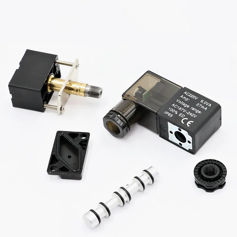 1 шт. Воздушный Пневматический электромагнитный клапан Двойной доленоид 5/2