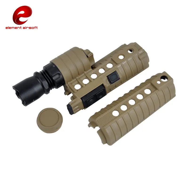 Тактический фонарик Element Airsoft M500A с защитной накладкой M4 на литиевой батарее