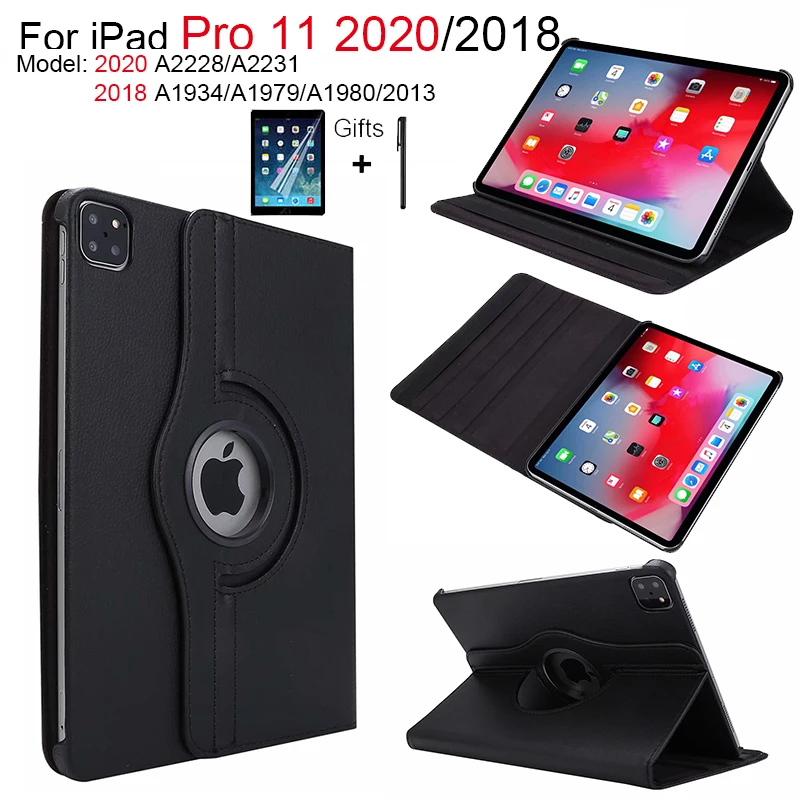 Чехол для iPad Pro 11 2020 A2228/A2231 вращающаяся на 360 Градусов Подставка-книжка умный