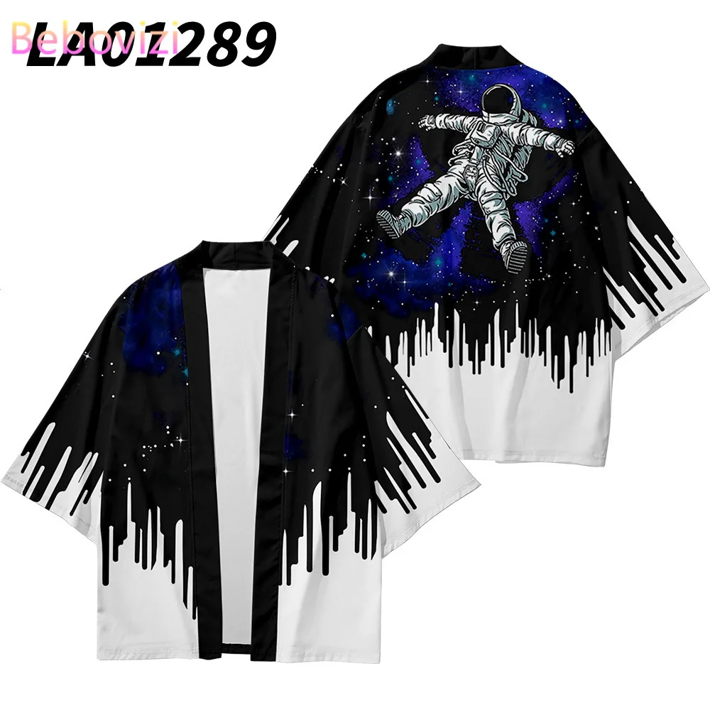 Кардиган женский мужской хаори в японском азиатском стиле Харадзюку свободный