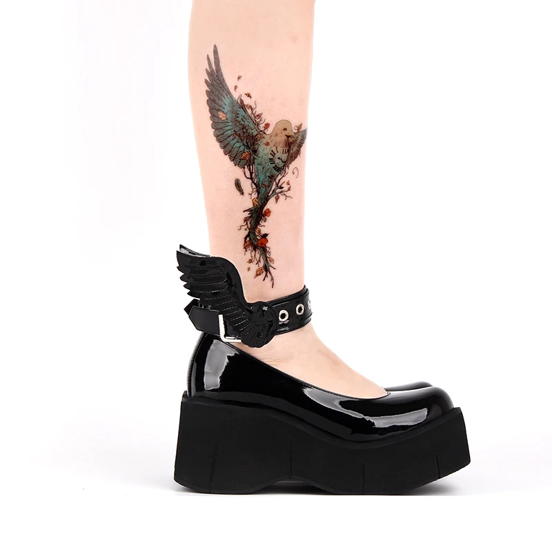 Модные Классические весенние женские туфли на платформе и высоком каблуке в