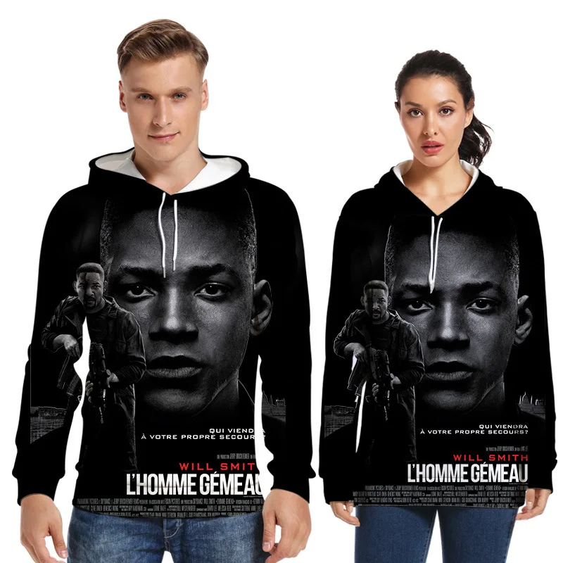 Толстовка с длинным рукавом и круглым вырезом 3D стиль двойная цифровая печать