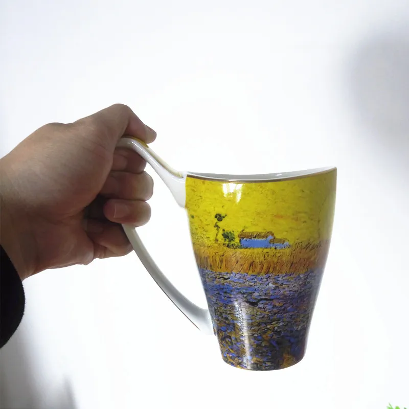 Новая кофейная кружка с рисунком Ван Гога керамическая чашка подарок на день