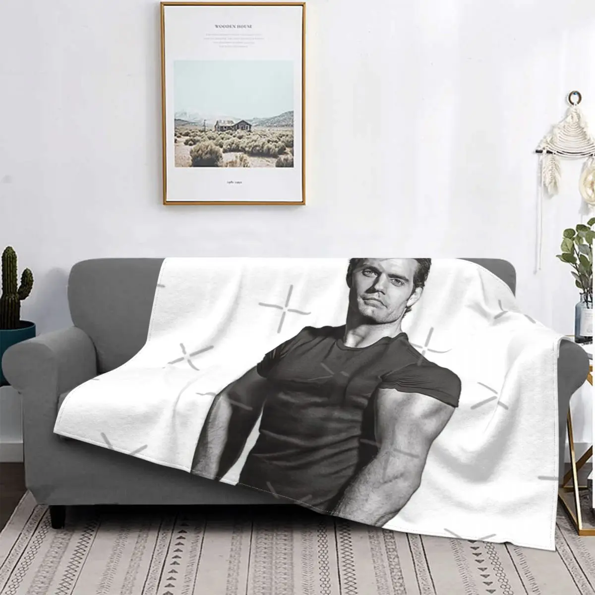 

Henry Cavill 1 Blanket Bedspread Bed Plaid Cover Picnic Plaid Throw Blanket Bedspreads For Beds