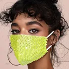 2020 модные ювелирные изделия маска для рта с блестящими Стразы многоразовая моющаяся маска для лица с украшением Стразы маски для лица # N4