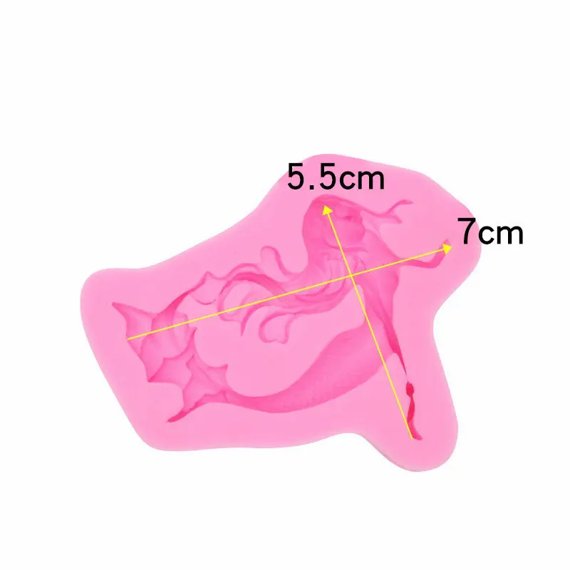

Mermaid Ocean Princess Fondant Silicone Mold for DIY Pastry Cupcake Dessert Lace Cake Decoration Kitchen Accessories Baking Tool