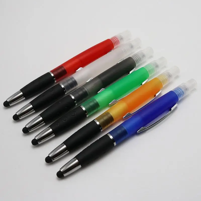 

10Pcs 3 in 1 Empty Refillable Ballpoint Pen Spray Mister Touch Screen Stylus Pen