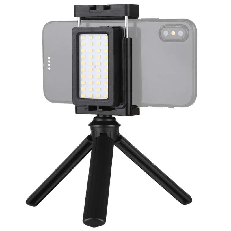 1pcs Mobile Phone Live Broadcast Set RGB Full-color Dimming Pocket Selfie Fill Light Holder Bracket Desktop Tripod | Электроника
