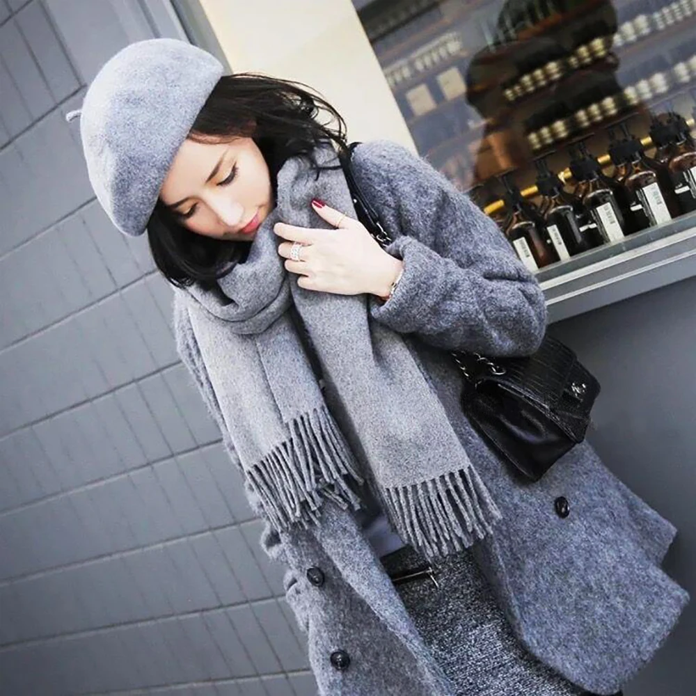 Женская шапка берет однотонная повседневная винтажная простая для девушек