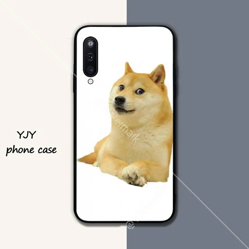 Yinuoda Doge Meme Kabosu black soft phone case cover for Samsung galaxy M 30S A6 A7 2017 2018 A10 A20 E A30S A40 A50 A70 A80 | Мобильные