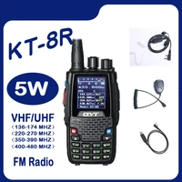 qyt kt 8r kt8r quad five four 4 5 band portable walkie talkie large screen intercom uvhf two way cb ham radio hf fm transceiver