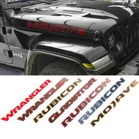 quality reflective engine hood fender side letter character decal vinyl sticker for jeep wrangler tj jk cj tj yk jl xj