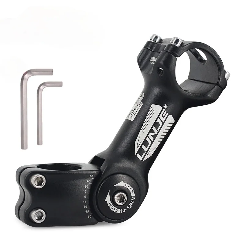 

Adjustable Stem Bicycle Headset Mountain Bike Adjustable Angle Stem 25.4 31.8 Stand Tube Height Handle Frame Handle Connector