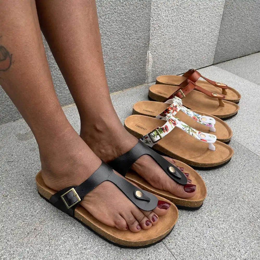 

net red new clip slippers comfortable temperament shoes flat bottom anti slip soft sole home shoes Beach Women's shoes