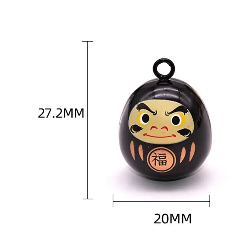 Daruma подвеска с бубенчиками аксессуары печать яркий Цветной японский защита от