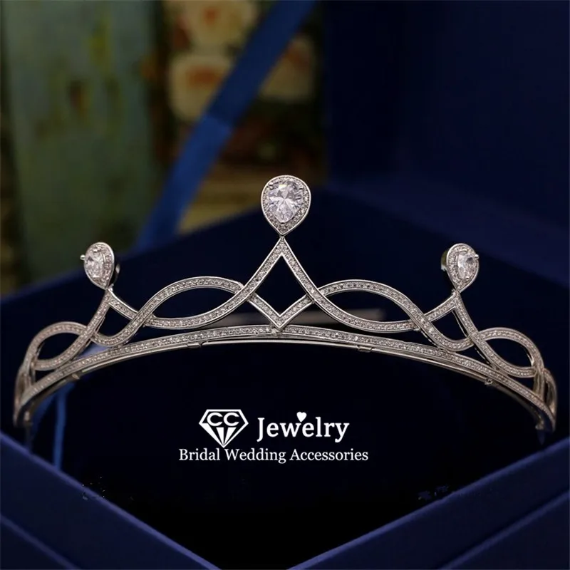 

Женские тиары и короны CC, свадебные аксессуары для волос, ювелирные изделия для помолвки, головной убор невесты, высококачественная одежда ...