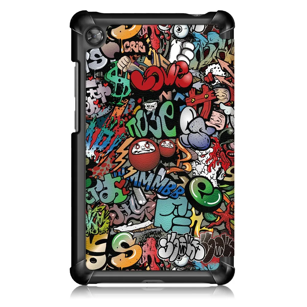 Чехол для lenovo Tab M7 TB-7305F 7.0in чехол планшета Smart PU + кожаный чехол-подставка с