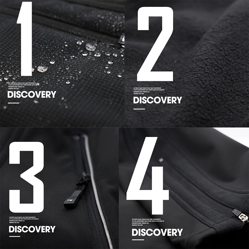 Осенне-зимняя одежда для рыбалки Daiwa куртка и штаны ветрозащитный Бархатный