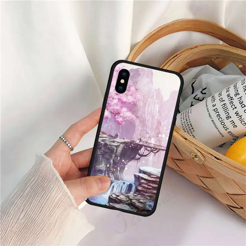 

Cherry blossoms pink flower Phone Cases for iPhone 11 12 pro XS MAX 8 7 6 6S Plus X 5S SE 2020 XR