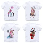 Футболка с принтом для девочек 2-11 лет