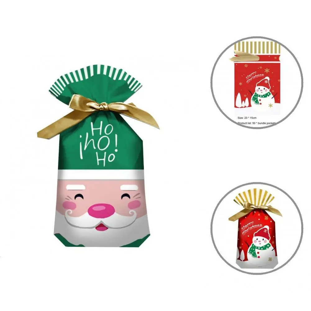 

Large Capacity Lightweight Snowman Candy Drawstring Packing Bag Holiday Supplies