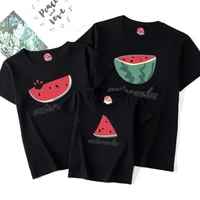 family look mommy and me clothes matching summer fruits printing family clothing mother daughter son father kids t shirt