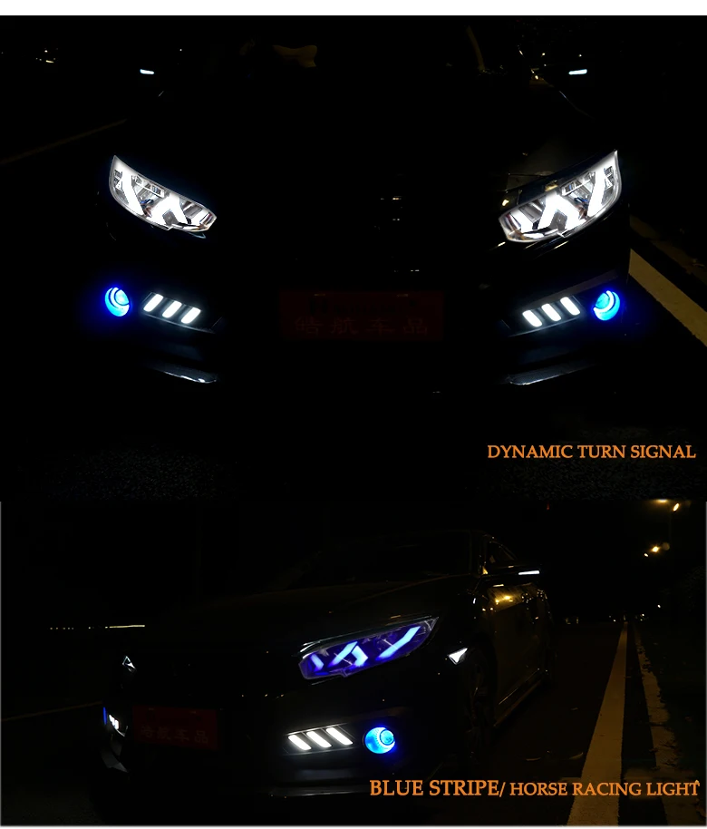 DY_L автомобили Стайлинг корпус передней фары для Honda CIVIC X G10 MK10 Bugatti стиль фары все светодиодные ходовые огни Светодиодный задний противотуманный фонарь