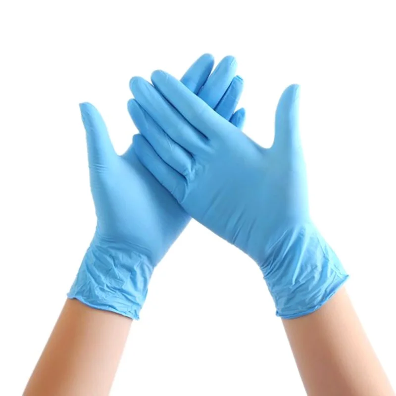 100 шт. одноразовые нитриловые перчатки|Защитные перчатки| |