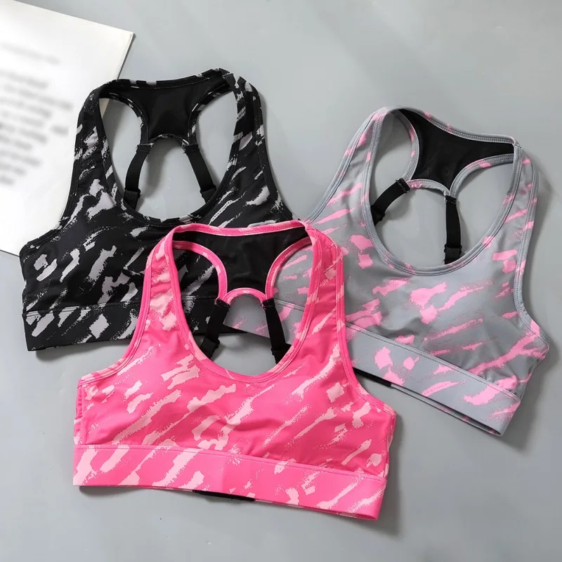 

Women Fitness Sports Bra Seamless Wire Free Underwear Padded Push Up Shockproof Bras Large Size Sexy Lingeries