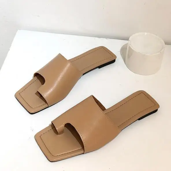 

European beauty summer 2021 new flip-flops letters beach shoes women's slippers