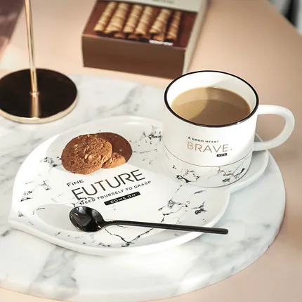 Керамическая кофейная простая чашка эспрессо в скандинавском стиле набор блюдце
