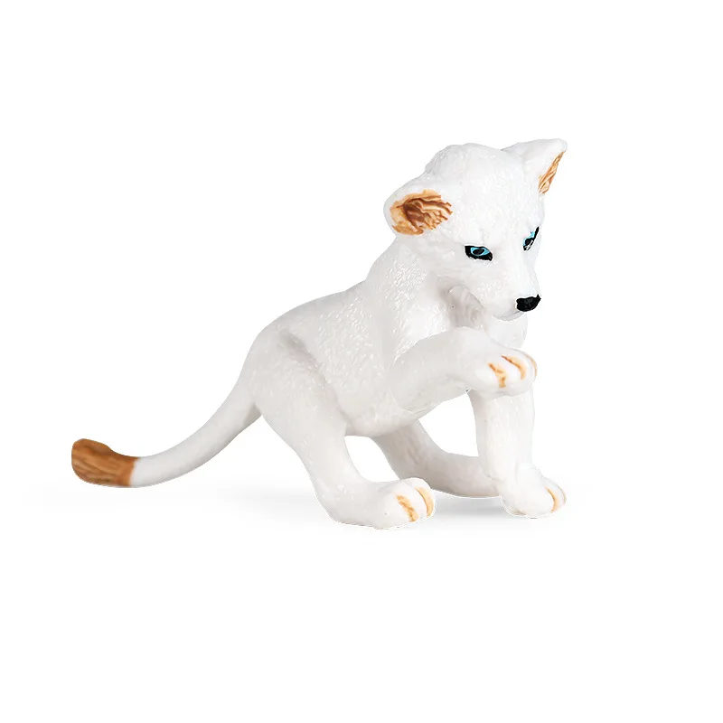 Мини-модель диких животных фигурки из АБС-пластика гепарда Тигре Льва куб