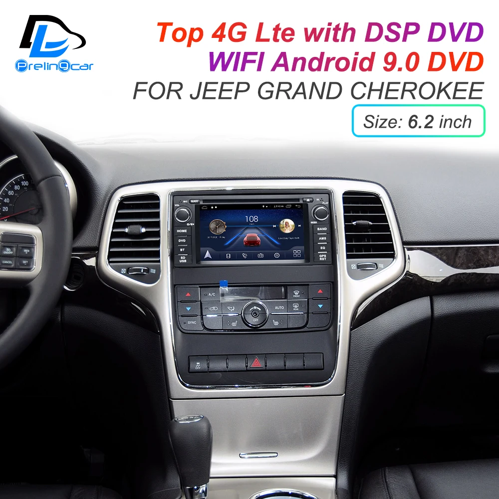 4G Lte Android 9 0 gps Мультимедийная навигационная система для JEEP Grand Cherokee автомобильный