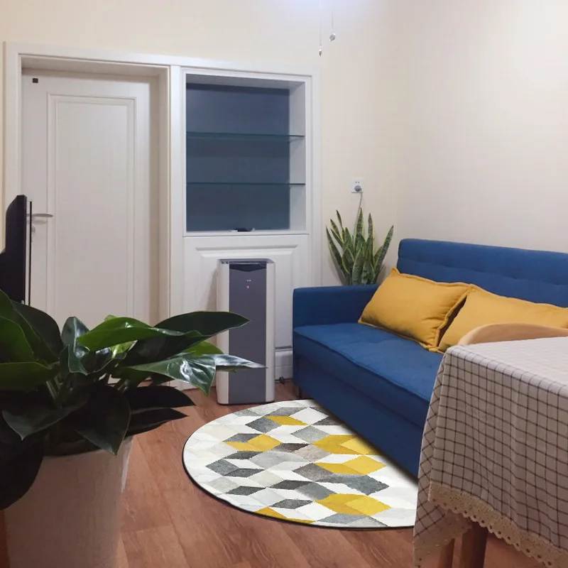 Новый простой скандинавский домашний геометрический ковер с рисунком Детский