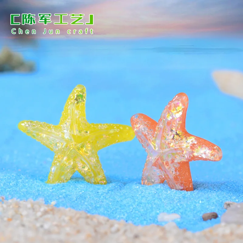 

Miniature Garden Decoration Accessories Resin Starfish Miniature Figurines Fish Tank Home Micro Miniatures Accessories Supply