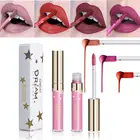 Матовая жидкая помада Qibest, портативный карманный макияж, блеск для губ с высоким пигментом, Водостойкий тинт для губ, стойкий сексуальный блеск для губ