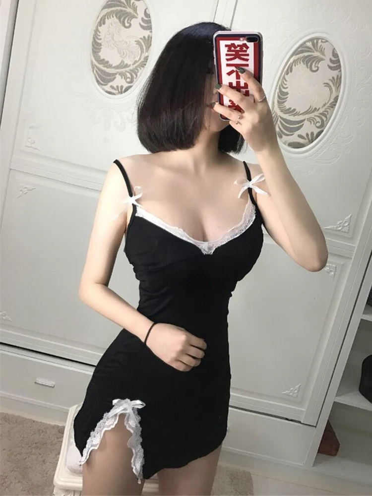 

WERUERUYU женская сексуальная ночная рубашка, кружевная ночная рубашка, одежда для сна, платье, Халат