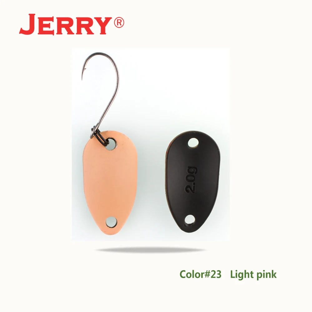 Jerry 1 шт. 2 г 3,5 г 4,5 г микро рыболовные ложки воблер несколько цветов рыболовные приманки Спиннер приманка форель ложка - Цвет: Light pink