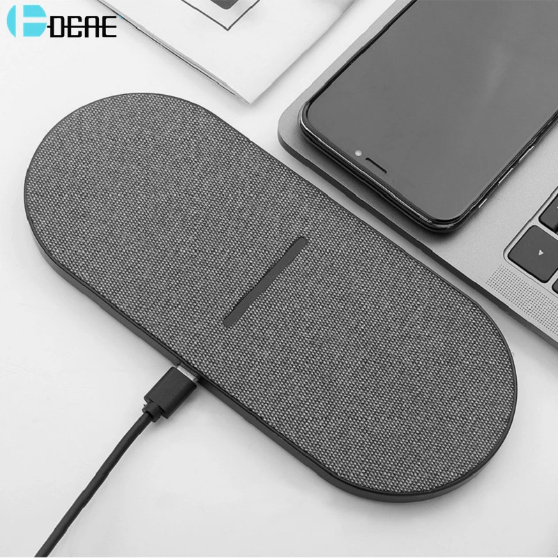 

2 in 1 30W Dual Wireless Charger for Samsung S22 S21 Double Fast Charging Dock Pad For IPhone 14 13 12 11 XS XR 8 Airpods 3 Pro