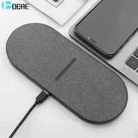 30W Dual Wireless Charger for Samsung S21 S20 Double Fast Charging Dock Pad For IPhone Airpods Pro