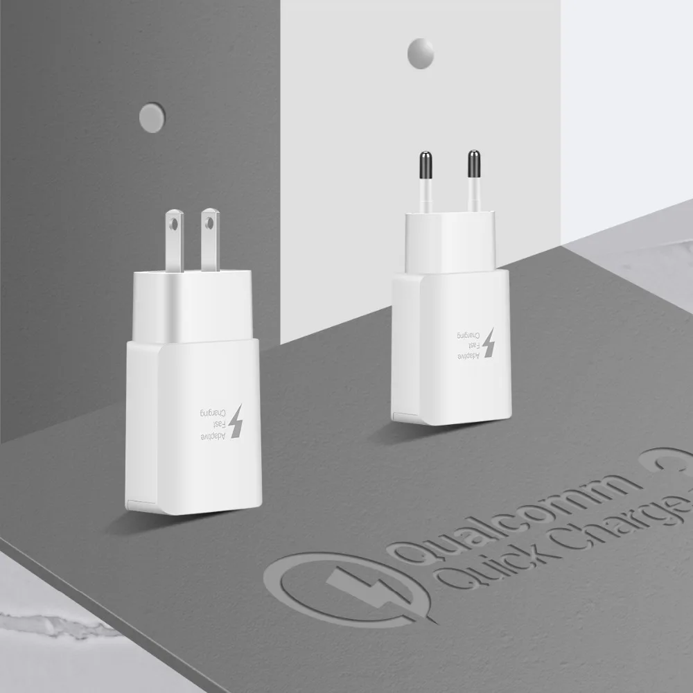 KOOYUTA QC 3,0 адаптер зарядного устройства с двойным USB EU/US Вилка Путешествия стены Быстрая зарядка зарядное устройство для iPhone X samsung S8 мобильного телефона зарядное устройство