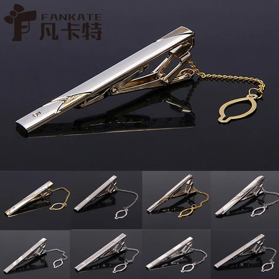 Мужской зажим для галстука Linbaiway обычного из сплава Деловой Повседневный с