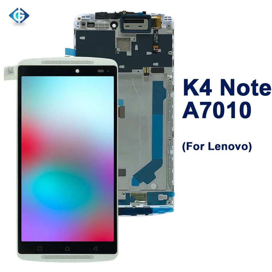 ЖК дисплей для Lenovo Vibe K4 Note с сенсорным экраном и рамкой в сборе|Экраны мобильных