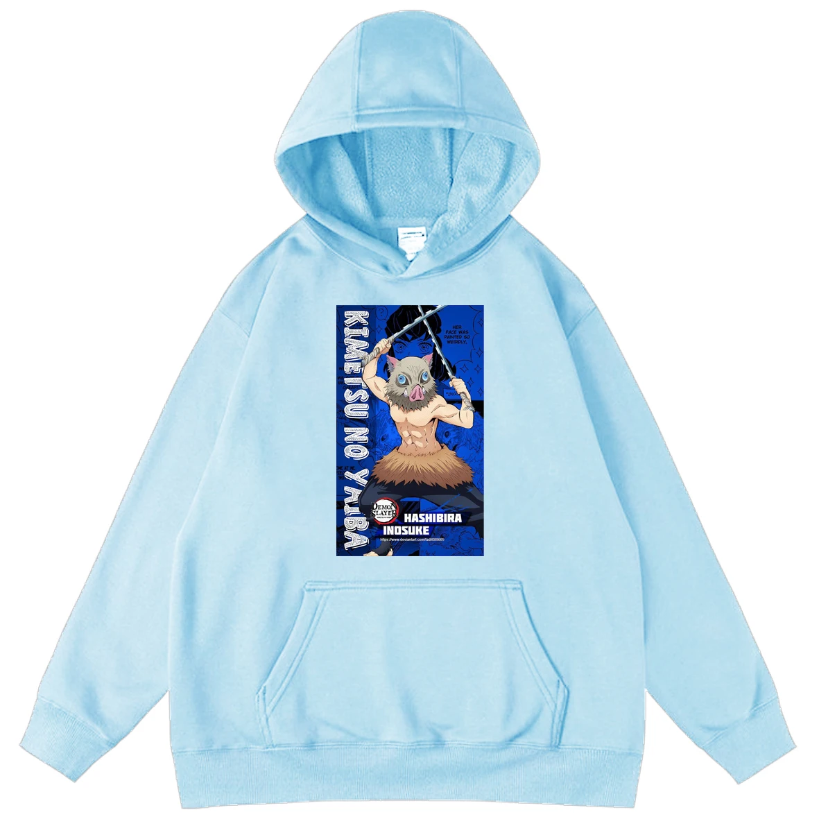 

Demon Slayer Kimetsu No Yaiba Men's Hoodie Male Hip Hop Street Loose Oversized Hoodies Men's Sweatshirt Hooded Hot Anime Tops