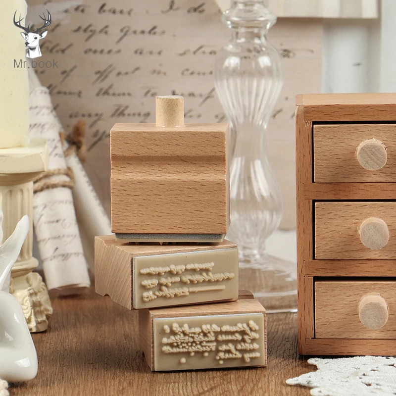 6 шт. DIY английское предложение комбинация букв Печать для дневника Ablum свадебное