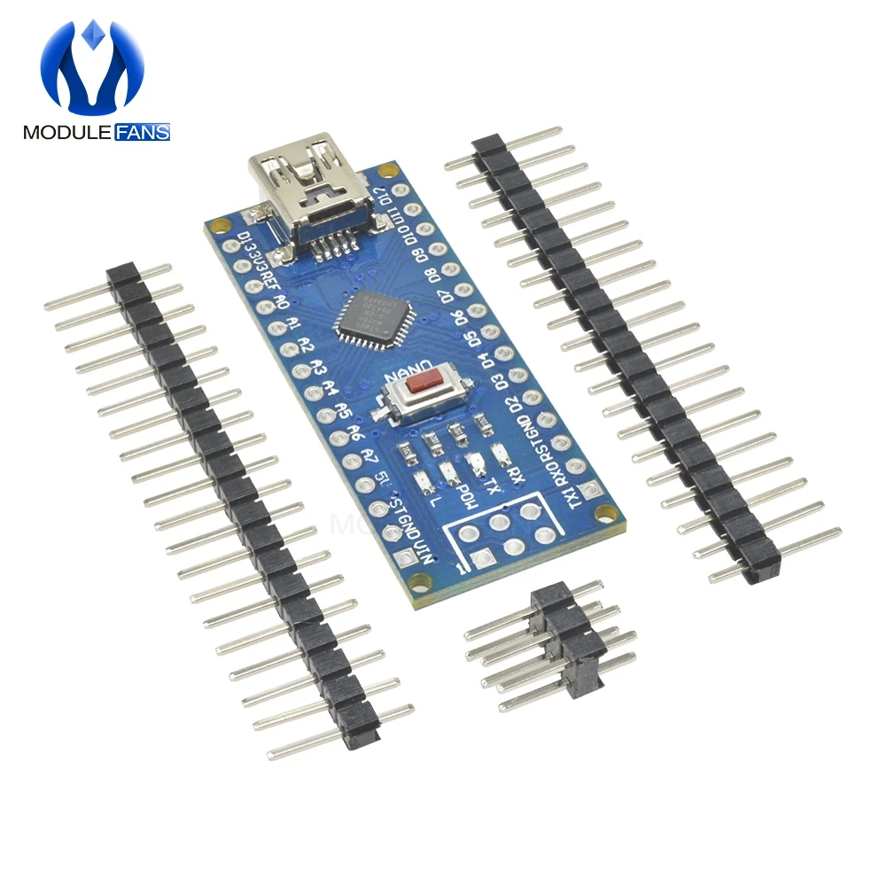 5 шт. CH340 ATmega328P плата контроллера совместимый для Arduino Nano CH340 USB драйвер Nano V3.0 ATmega328 Замена FT232RL