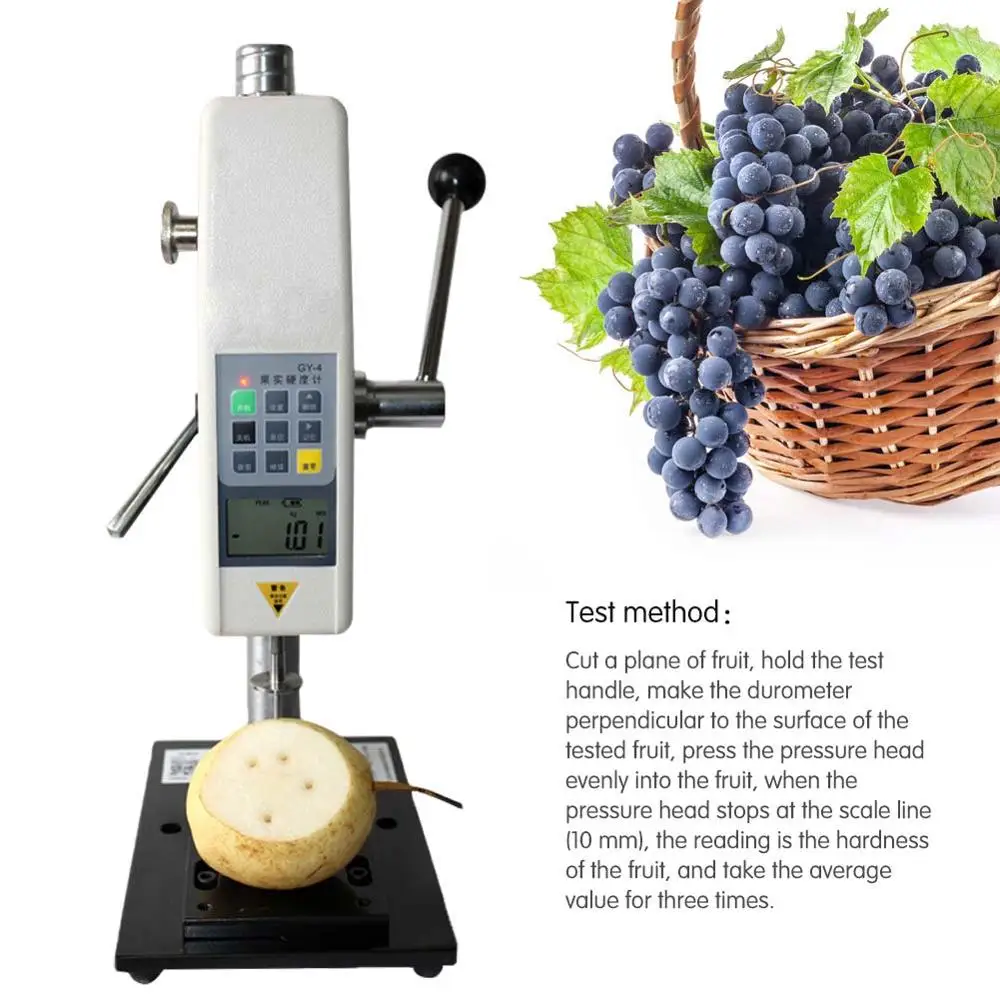 

Fruit Hardness Tester Sclerometer Durometer With Support And 3 Probes For Determining The Maturity Level Of Fruit
